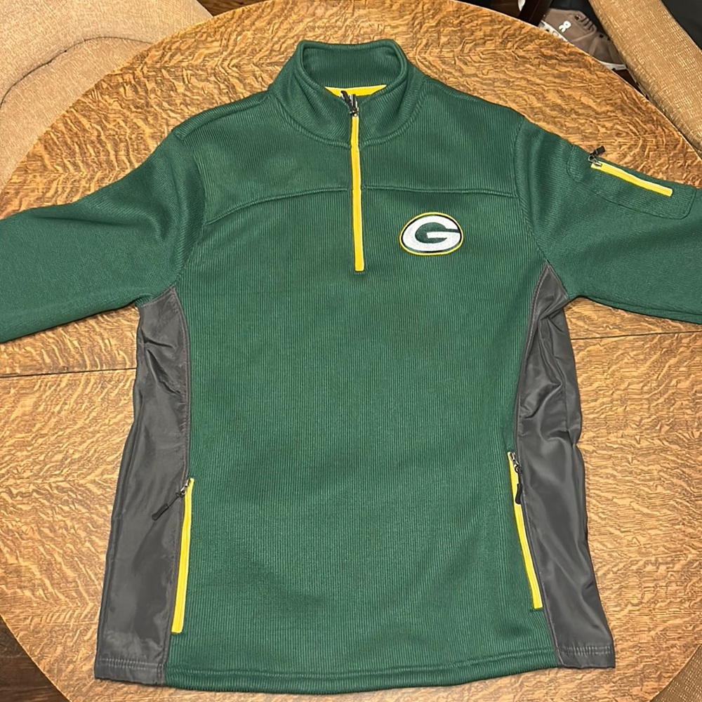 Men’s Large Green Bay Packers Quarter Zip - New